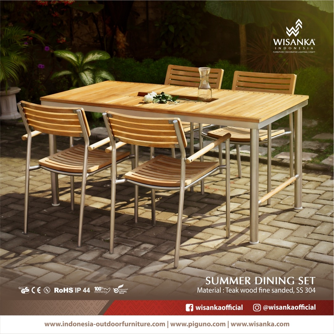 Summer Outdoor Dining Sets Wisanka Modern Outdoor furniture