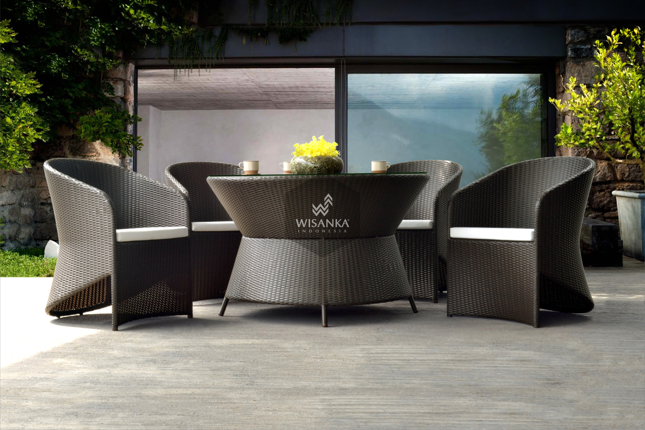 Synthetic Rattan  Furniture  Sherly Dining Set Wisanka  