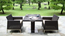 Stainless Steel Denise Dining Set