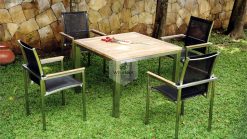 Stainless Steel Milano Dining Set